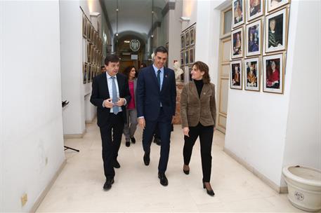 18/01/2019. Sánchez anuncia el Plan de Energía y Clima 2021-2030. El presidente del Gobierno, Pedro Sánchez, a su llegada a la Universidad C...